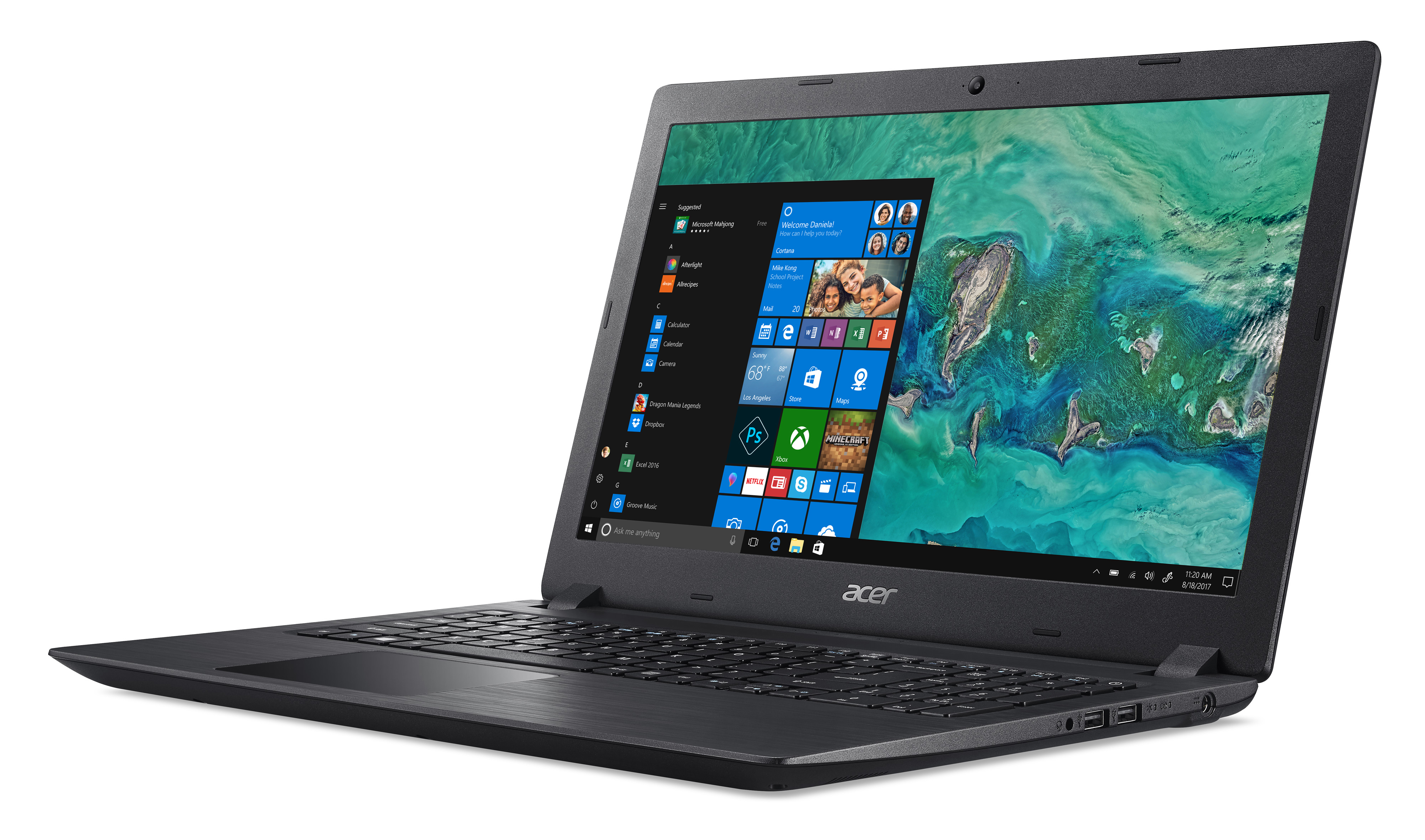 ACER Aspire 3 (A315-51-388U) - 15,6 Zoll - Intel® Core™ i3 i3-7020U - 8 GB - 1 TB - Intel® HD 620 - Windows 10 Home (64 Bit)
