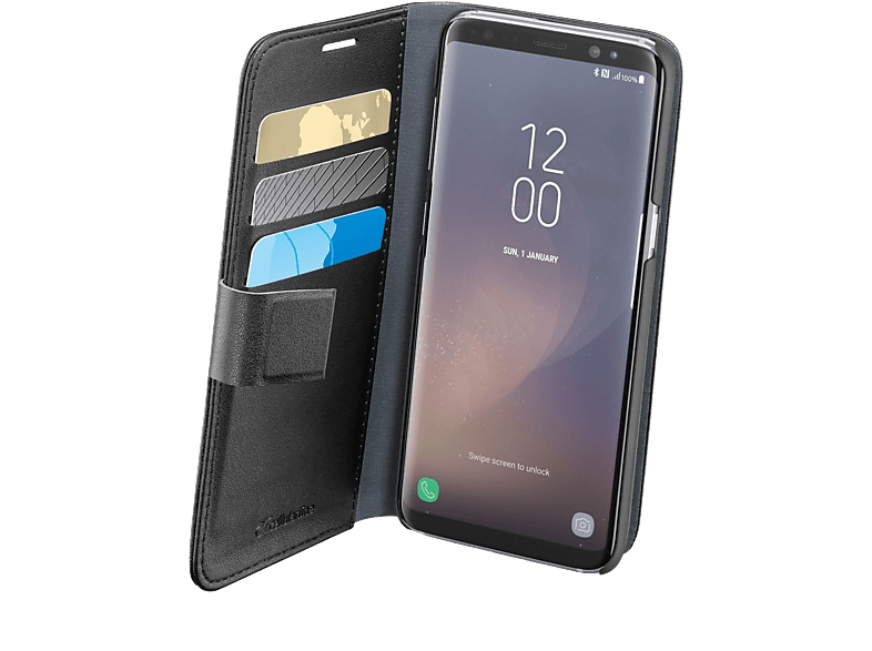 CELLULARLINE Flip case Book Agenda Galaxy S8 Zwart (BOOKAGENDAGALS8K)