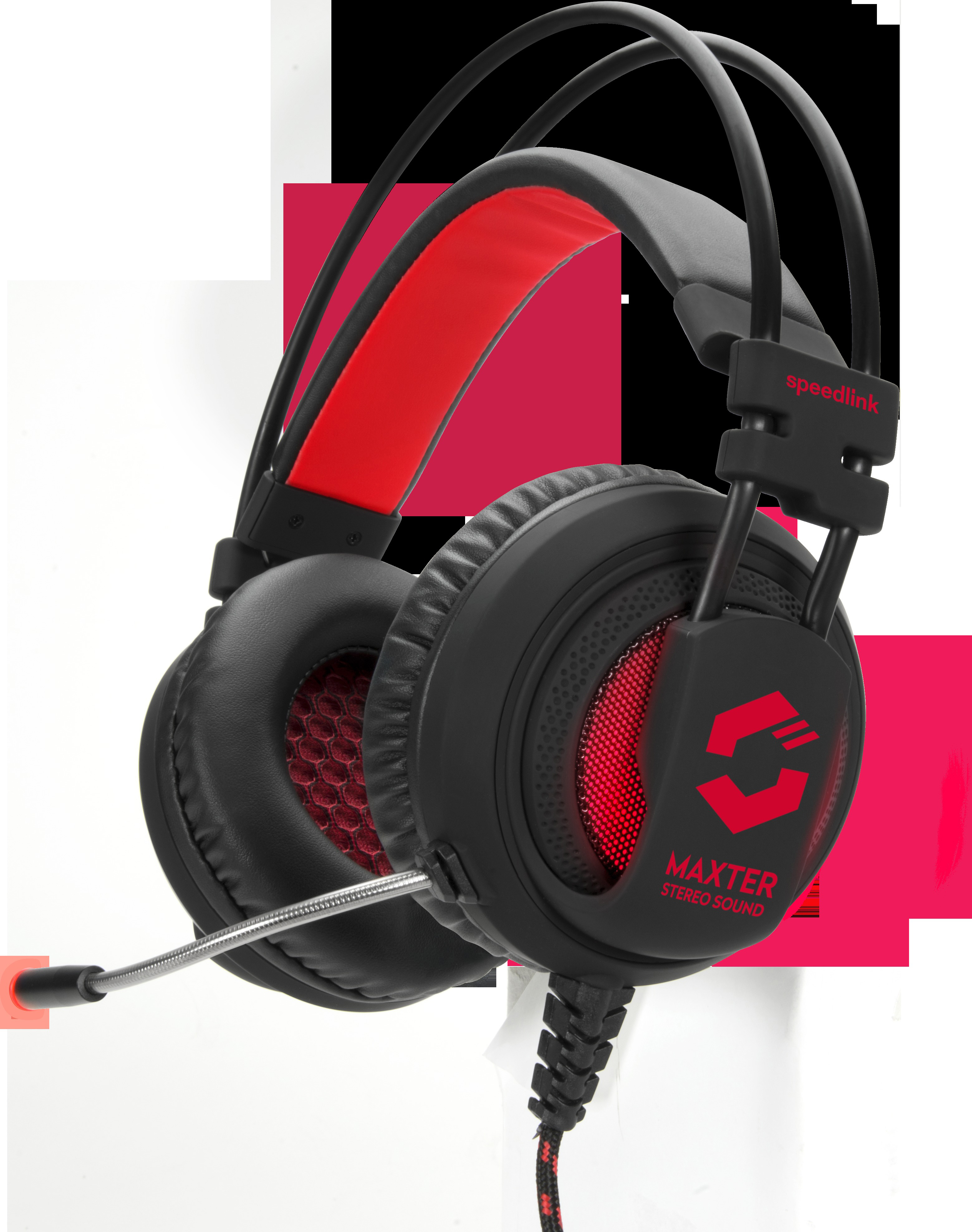 SPEEDLINK Maxter Stereo Gaming Headset , Over-ear Gaming Headset Rot/Schwarz
