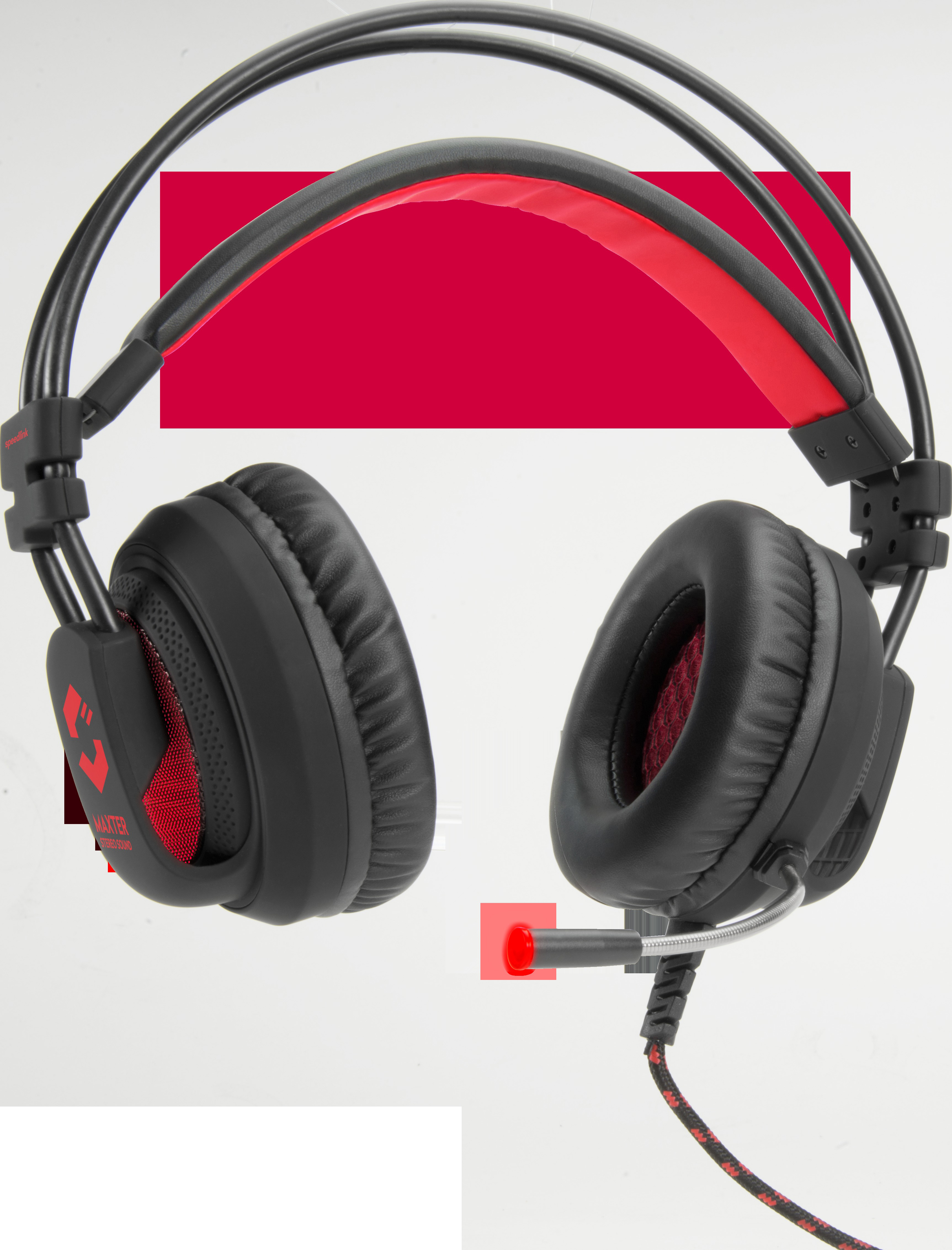 SPEEDLINK Maxter Stereo Gaming Headset , Over-ear Gaming Headset Rot/Schwarz