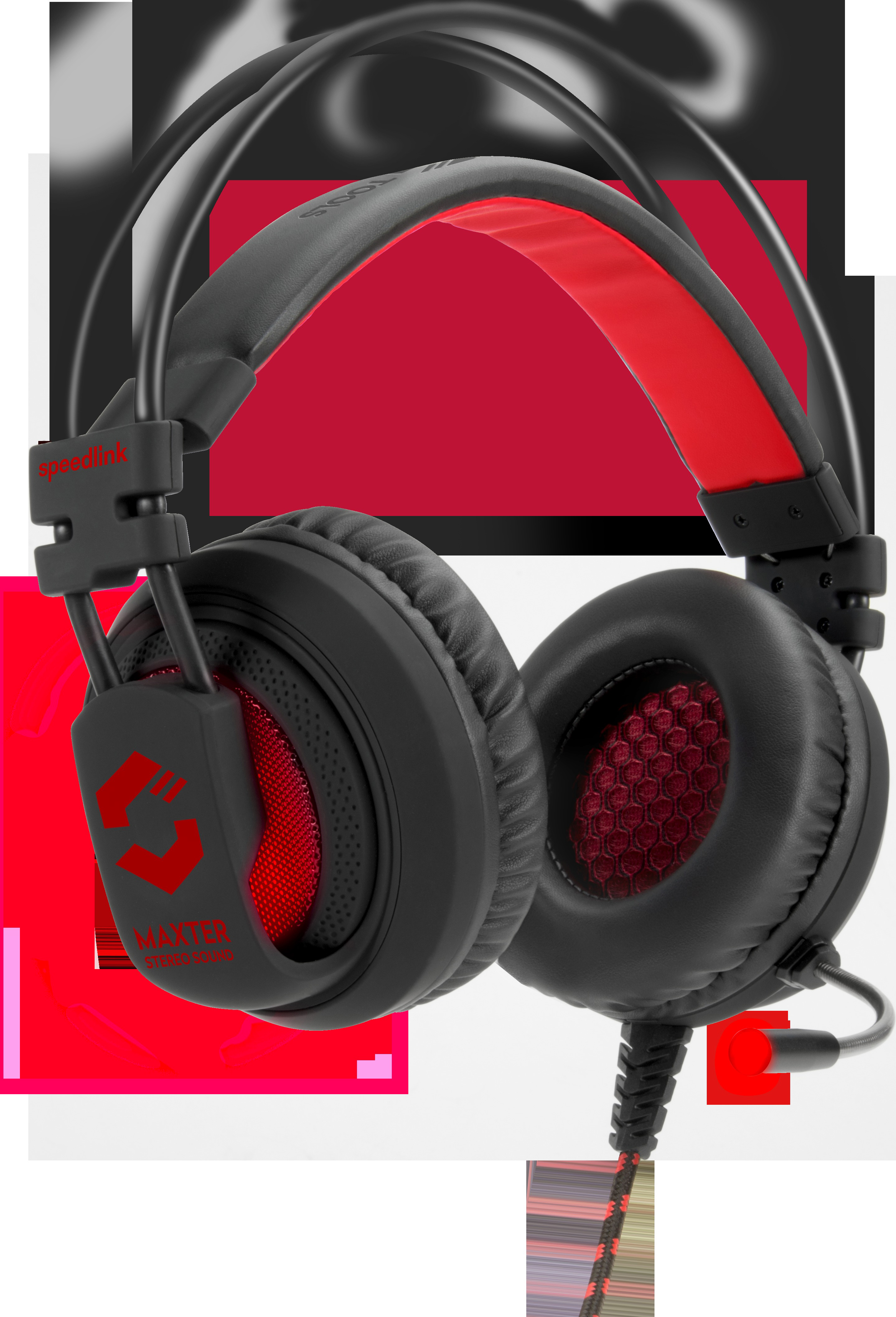 SPEEDLINK Maxter Stereo Gaming Headset , Over-ear Gaming Headset Rot/Schwarz