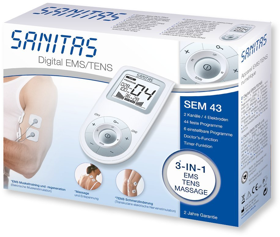 SANITAS Digitales EMS/TENS Gerät SEM 43 (661.30)