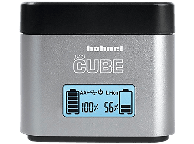 Hähnel Profi Doppelschachtladegerät Pro Cube für Canon LP-E6 / LP-E8 / LP-E17; Akkuladegerät