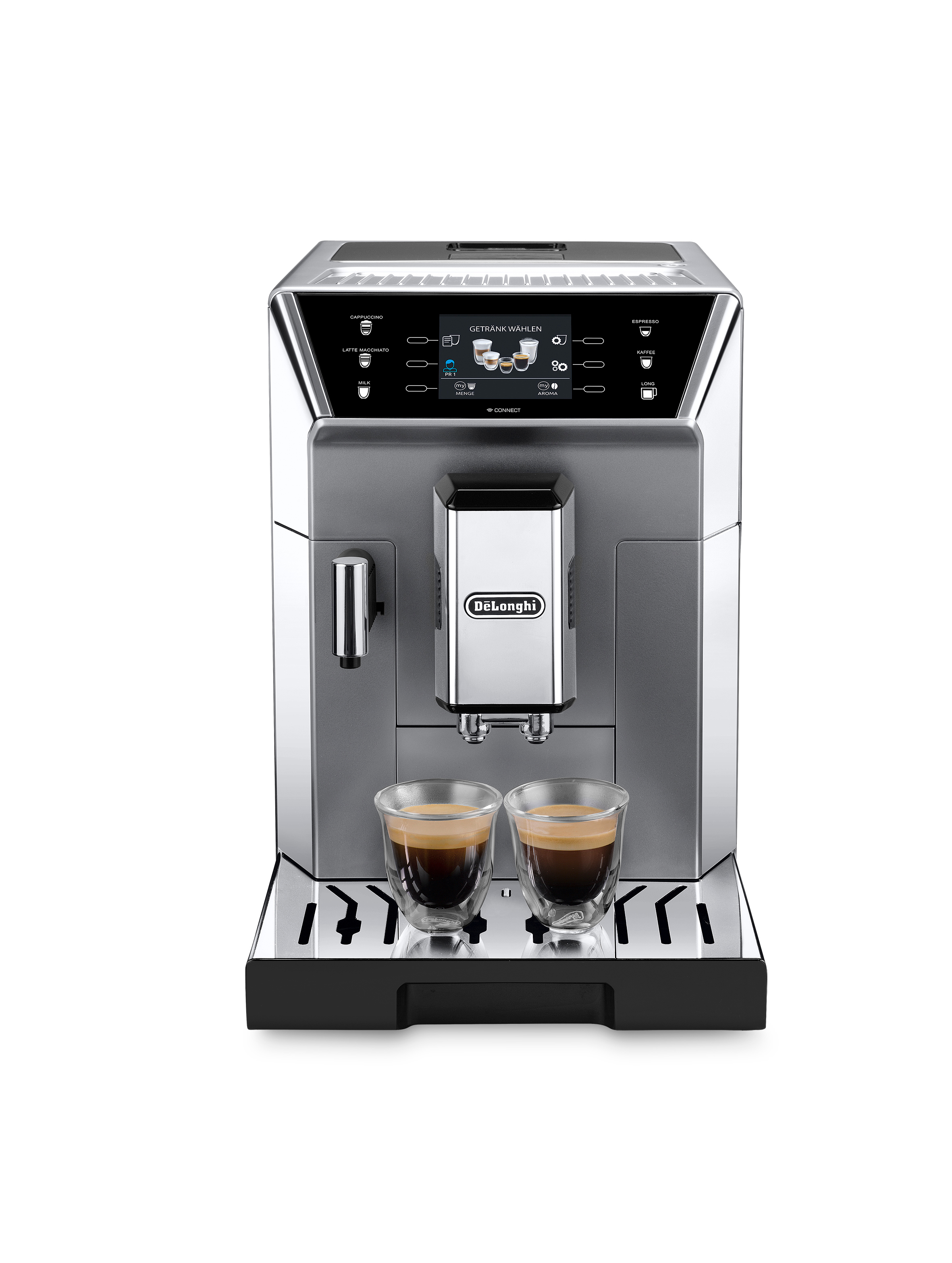 DELONGHI PrimaDonna Class ECAM556.55.MS Kaffeevollautomat Silber