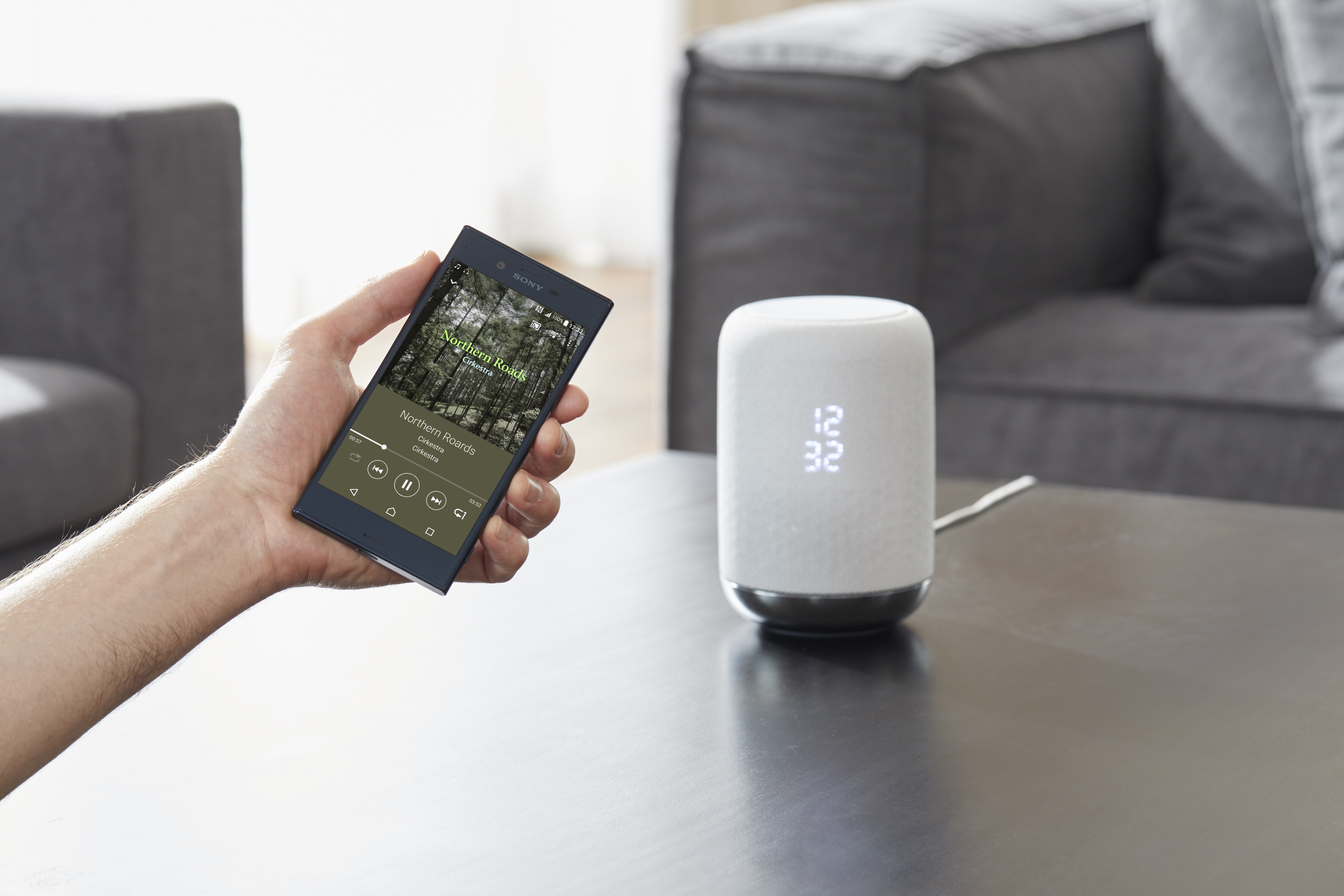SONY LF-S50G Lautsprecher App-steuerbar, Bluetooth, Weiß