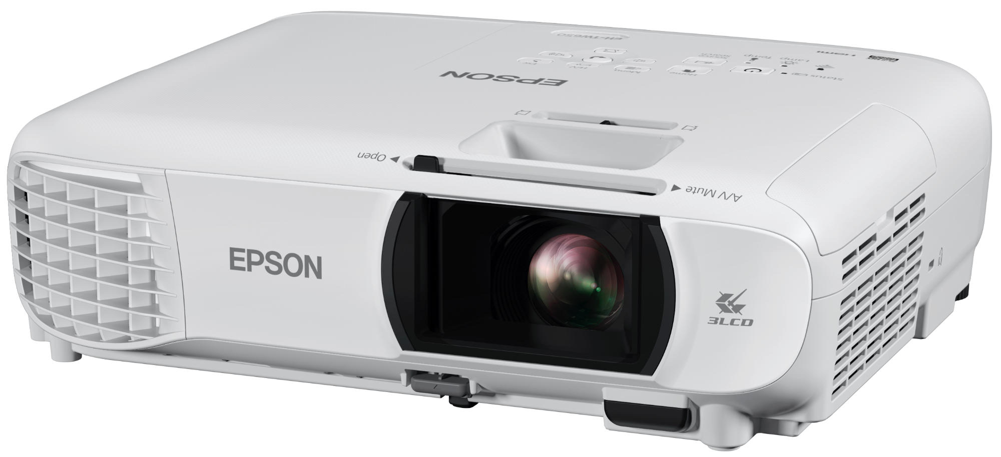 Proyector - Epson EH-TW610, Full HD, 3000 Lúmenes, Hasta 300 pulgadas, Blanco