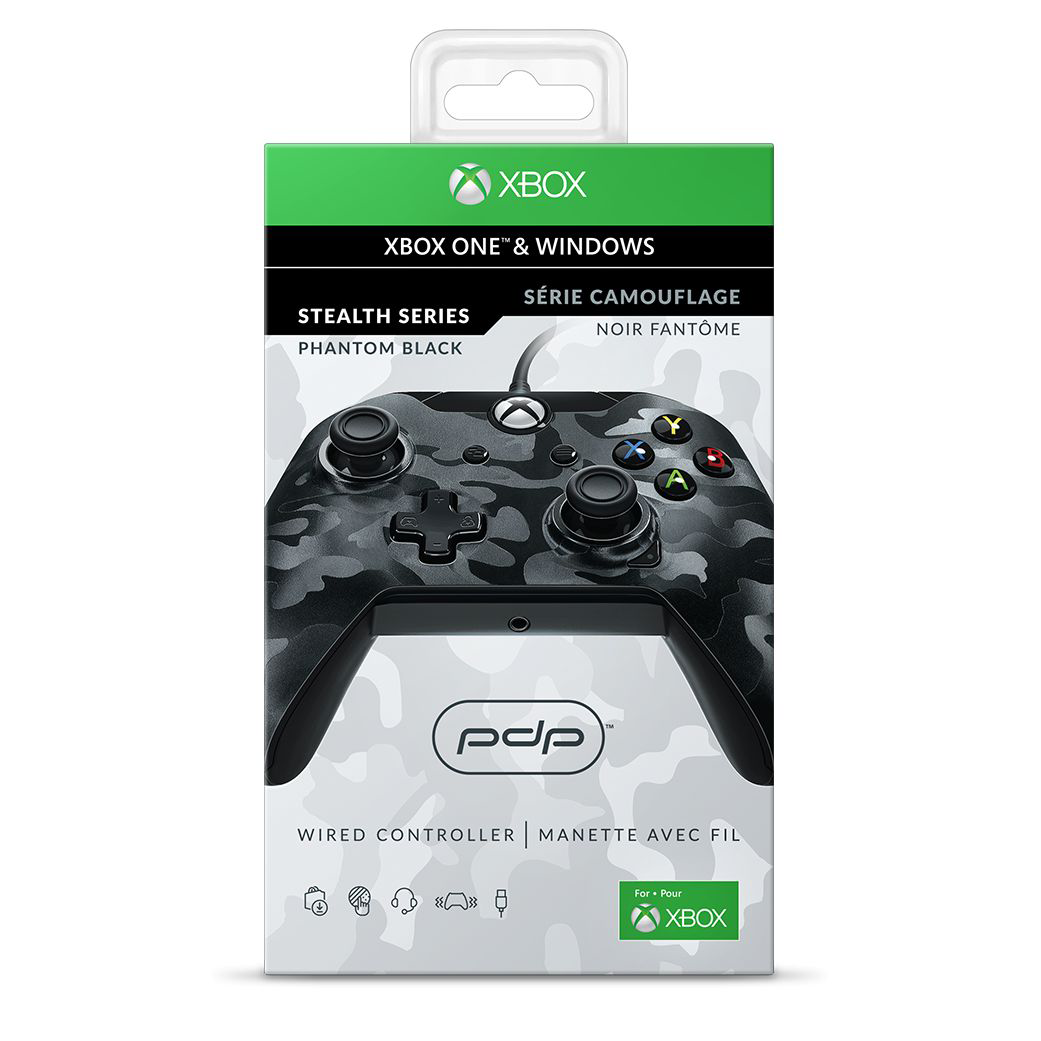 PDP Wired Controller Zwart-camo (Xbox One en pc)