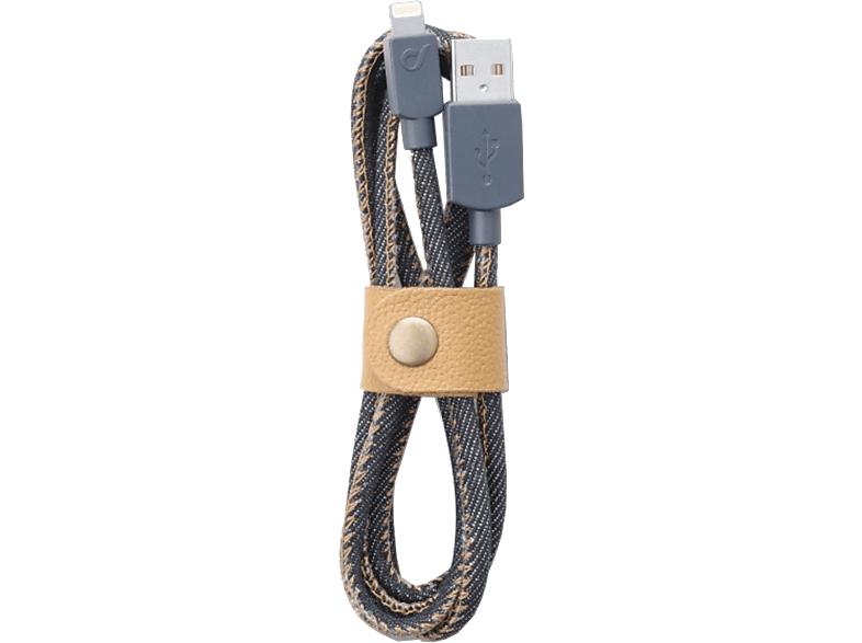 CELLULARLINE Lightning-kabel 1 m Denim (USBDATACMFIJEANS)