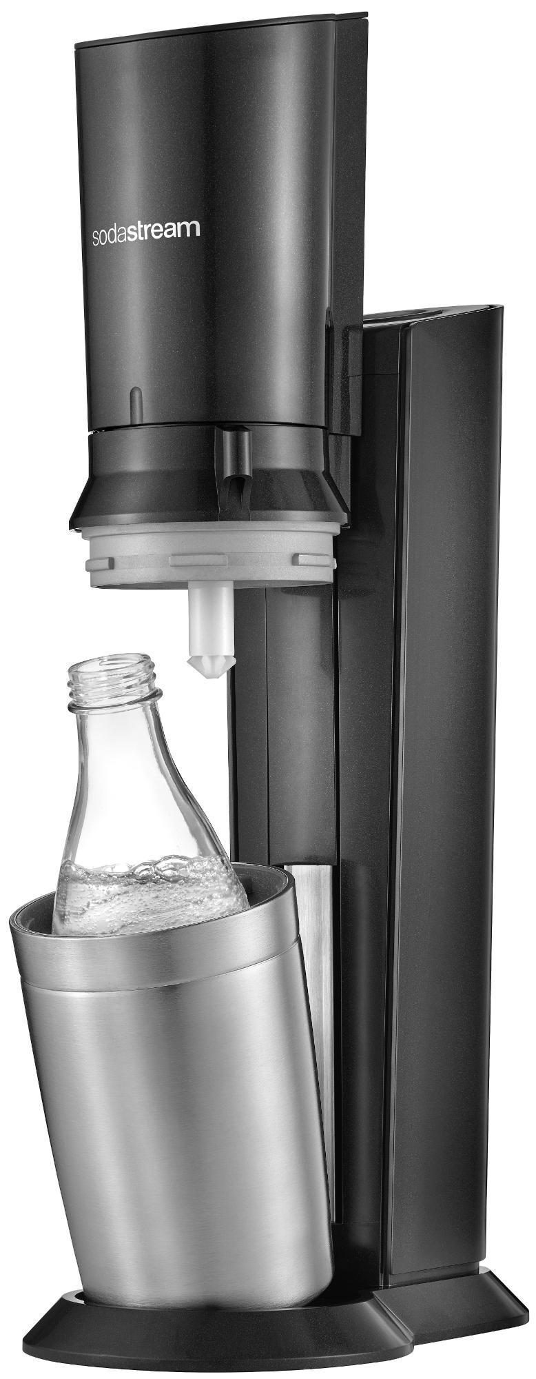 SODASTREAM Vorteilspack Wassersprudler Crystal 2.0 Schwarz Wassersprudler , Titan/Silber
