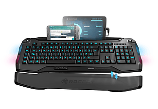 ROCCAT Skeltr - Gaming Tastatur, kabelgebunden, QWERTZ, Schwarz/Leuchtfarbe: Mehrfarbig