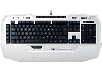 ROCCAT ROCCAT Isku FX - Tastiera Gaming - Fino a 180 macro memorizzate in 5 profili di gioco - Bianco - Tastiera di gioco, cablato, QWERTZ, Bianco/Colore chiaro: Multicolore