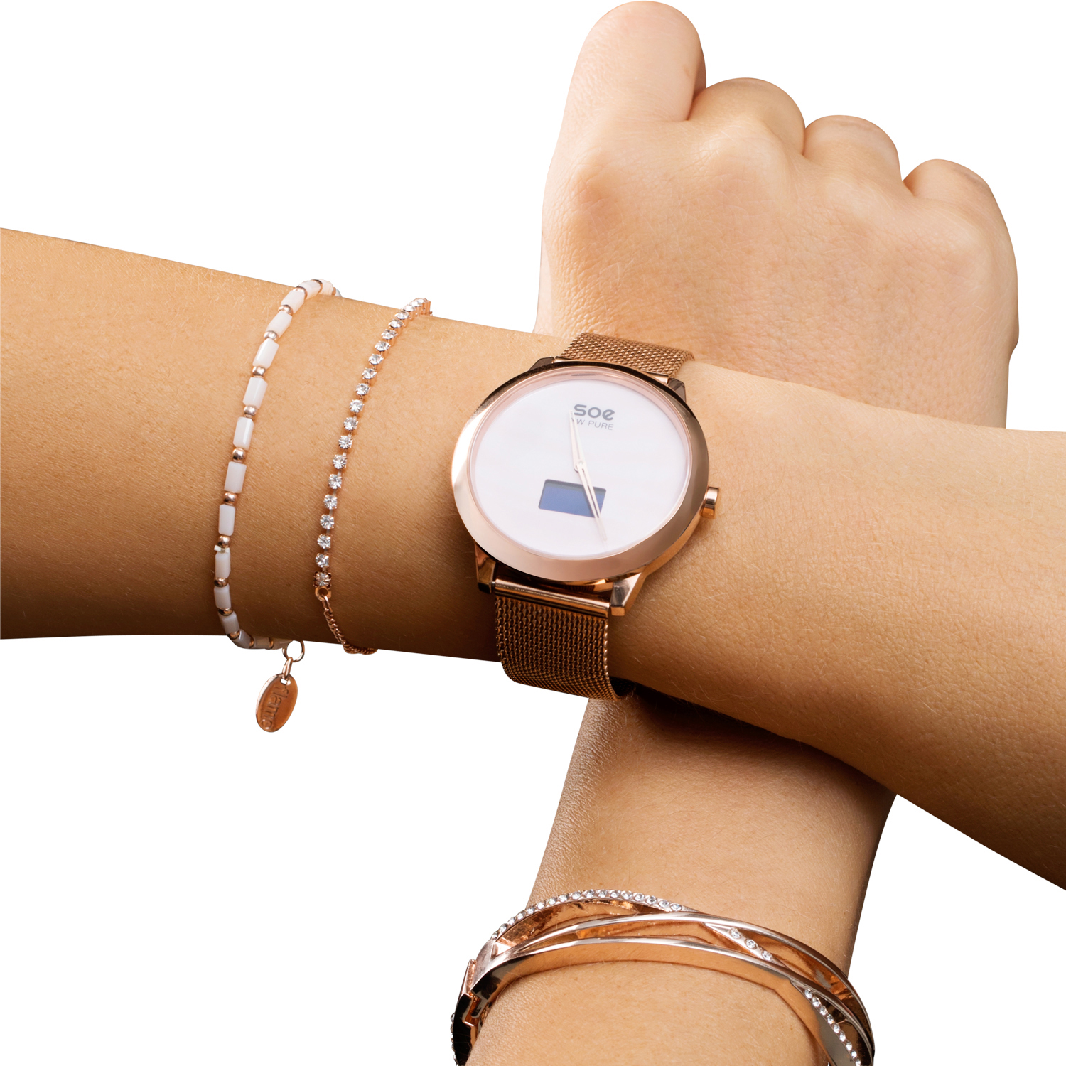 XLYNE SOE XW PURE Smartwatch Metall Metall, 190 x 18 mm, Roségold