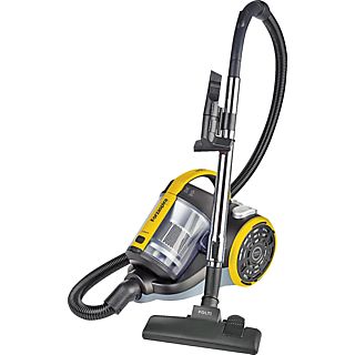 Aspirador sin bolsa - Polti Forzaspira C115_PLUS, 800 W, 2 l, Ciclónico, Filtro HEPA, Amarillo