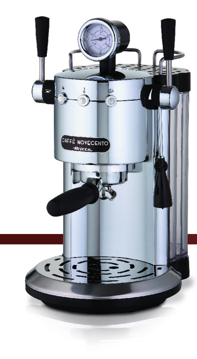 ARIETE Cafè Novecento Espressomaschine Silber