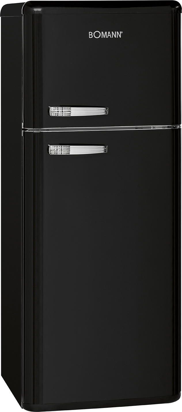 BOMANN DTR353  Kühlgefrierkombination (E, 208 l, 1440 mm hoch, Schwarz)