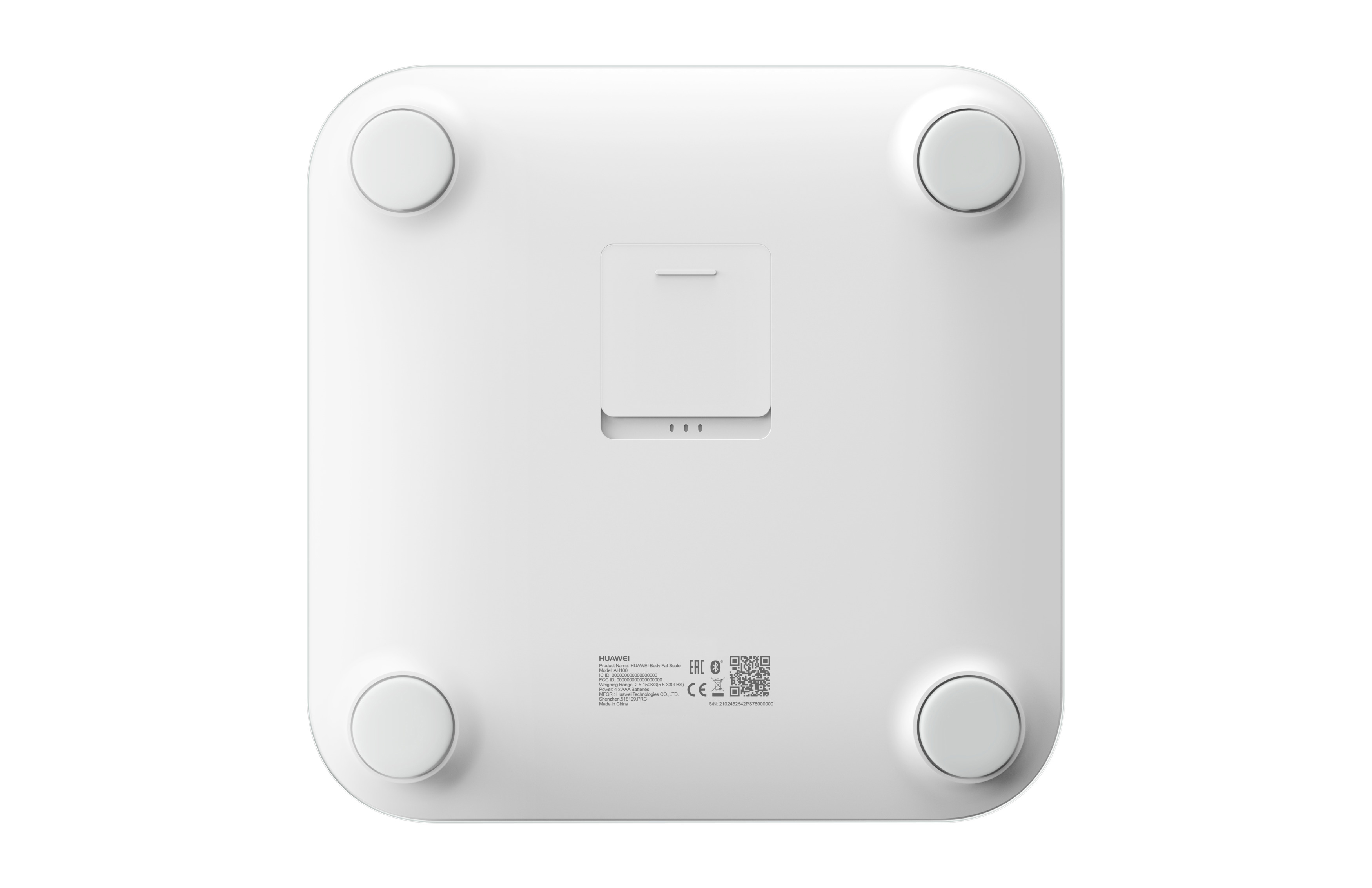 HUAWEI AH100, Multifunktions-Körperfettwaage, Weiß