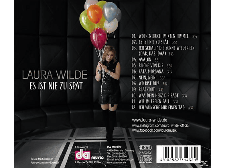 Laura Wilde - Es Ist Nie Zu Spät (CD)