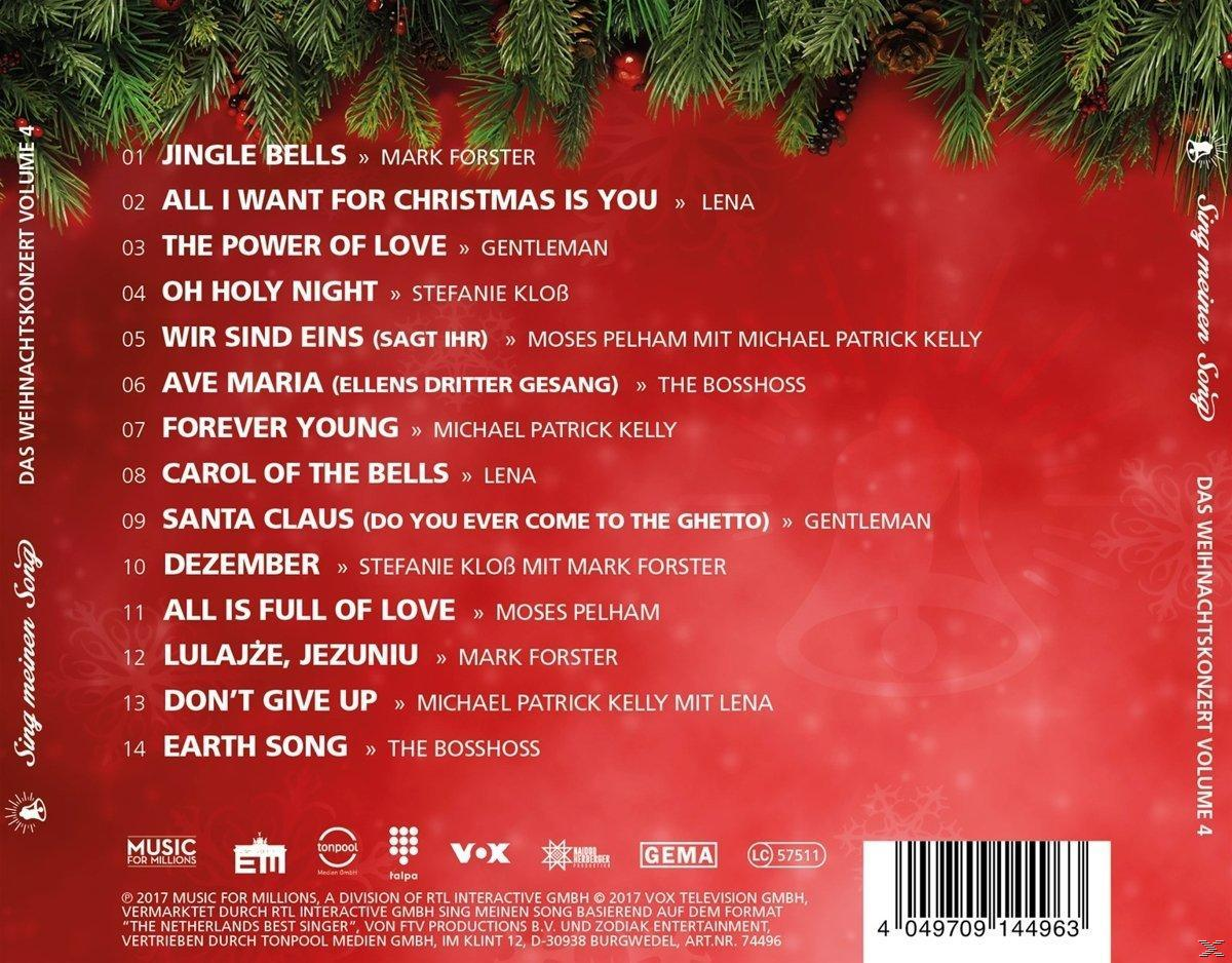CD-Cover mit Titelliste und Weihnachtsdekorationen. Der Text 'Sing meinen Song' ist sichtbar.