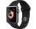 APPLE Watch Series 3 38 mm - Montre intelligente (140-210 mm, Plastique, Bracelet: Noir / Boîtier: Gris foncé)