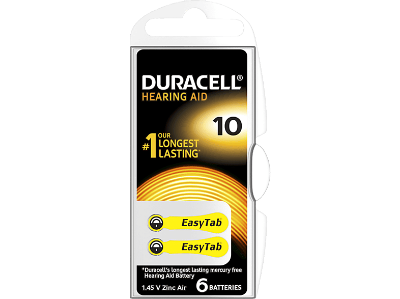 DURACELL Speciality Hearing Aid -batterijen maat 10