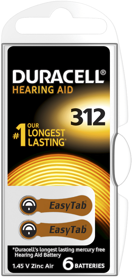 DURACELL Piles pour appareils auditifs taille 312