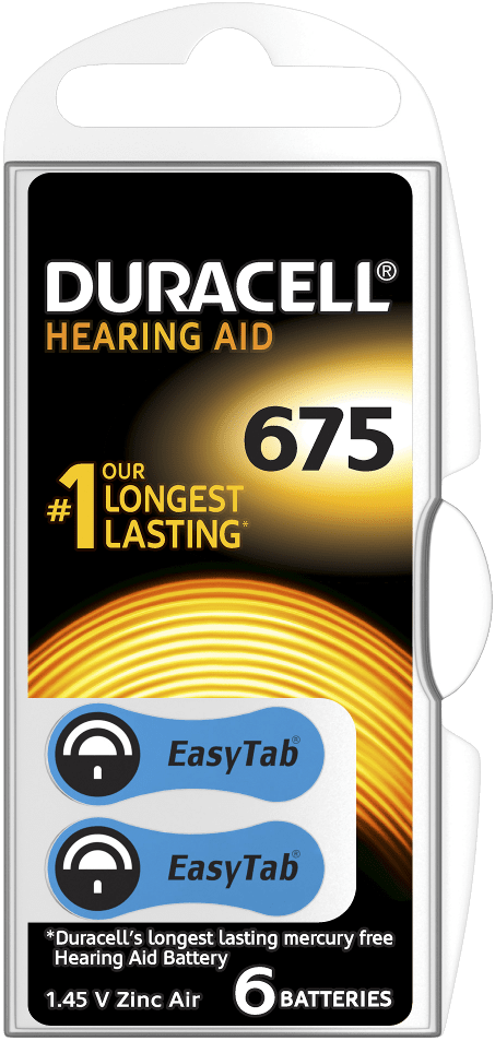 DURACELL Speciality Hearing Aid -batterijen maat 675