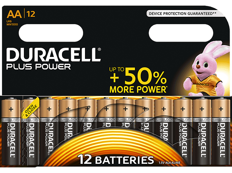 DURACELL Plus Power AA-batterijen 12 pack