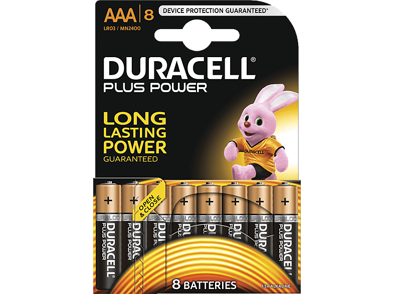 DURACELL Plus Power AAA-batterijen 8 pack