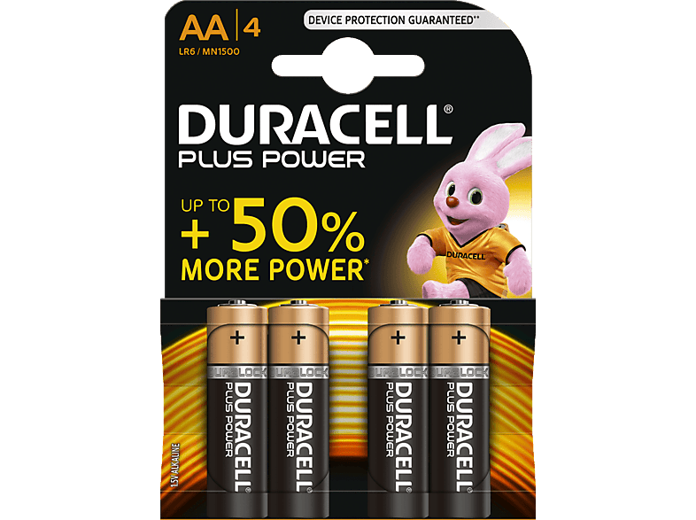 DURACELL Plus Power AA-batterijen 4 pack