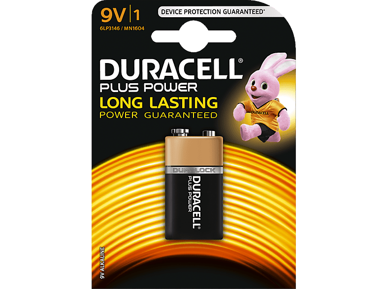 DURACELL Plus Power 9 V batterij
