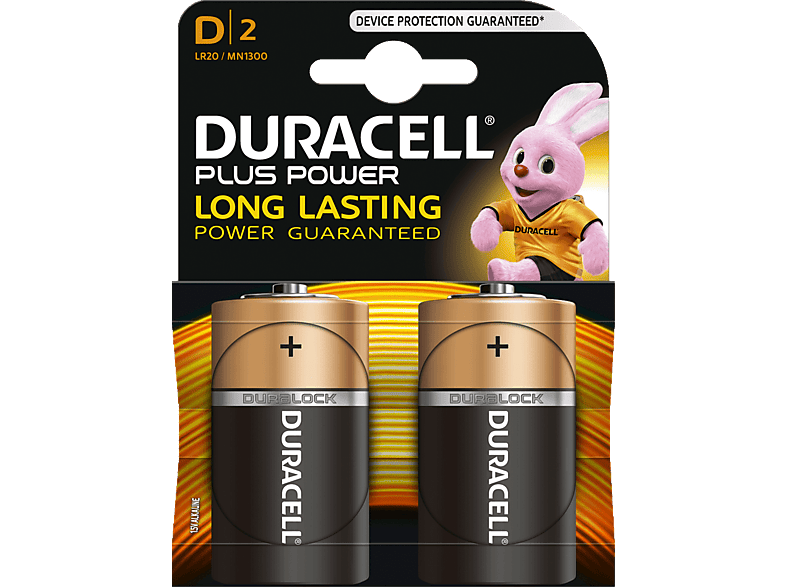 DURACELL Plus Power D-batterijen 2 pack