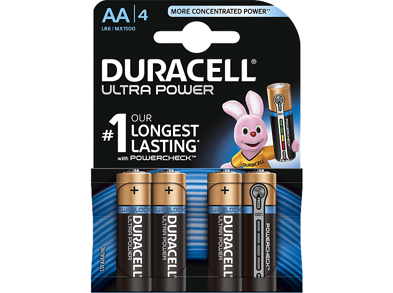 DURACELL Ultra Power AA-batterijen 4 pack