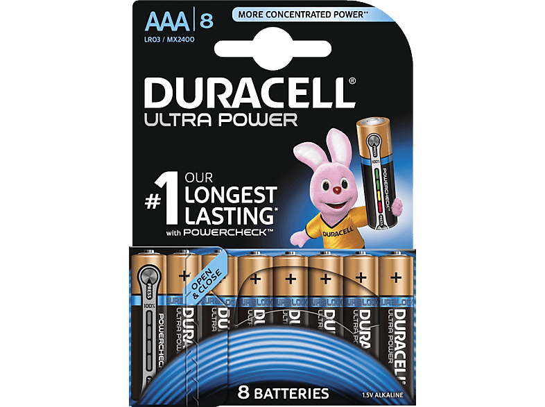 DURACELL Ultra Power AAA-batterijen 8 pack