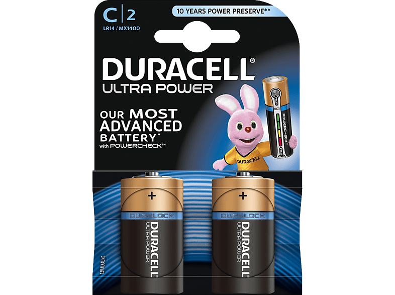 DURACELL Ultra Power C-batterijen 2 pack