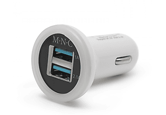 MNC 55027WH 2XUSB szivargyújtó adapter fehér