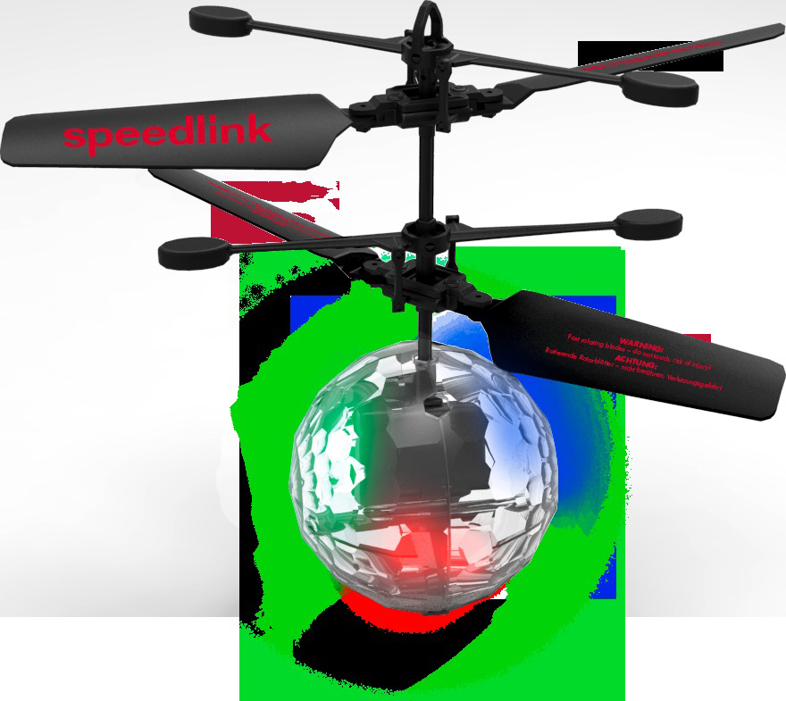 SPEEDLINK Helikopter-Flugdrohne Balancespiel, Mehrfarbig Infrarotsensorgesteuerte Flugdrohne Mehrfarbig
