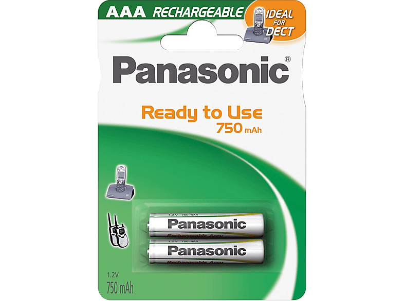 PANASONIC BATTERY P03P herlaadbare batterijen 2 pack