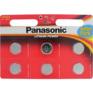 PANASONIC BATTERY CR2025 lithium batterijen 6 pack
