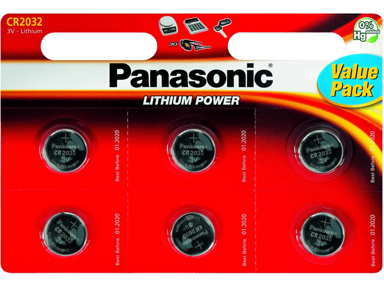 PANASONIC BATTERY lithium batterijen 6 pack