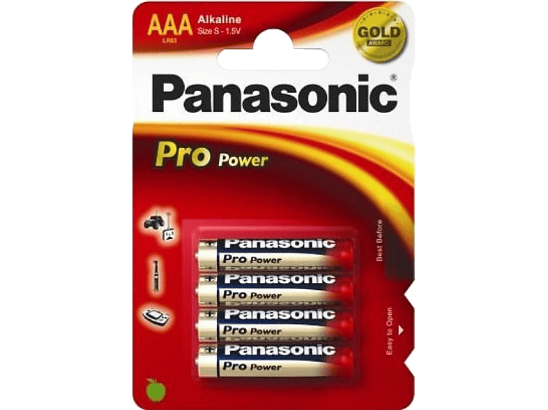 PANASONIC BATTERY Piles alcaline LR03PPG 4 pack
