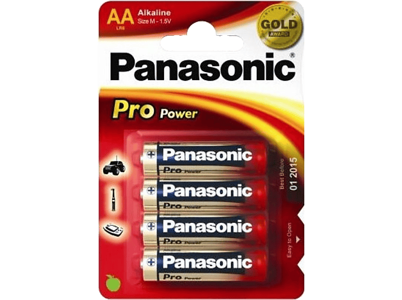 PANASONIC BATTERY LR6PPG alkaline batterijen 4 pack