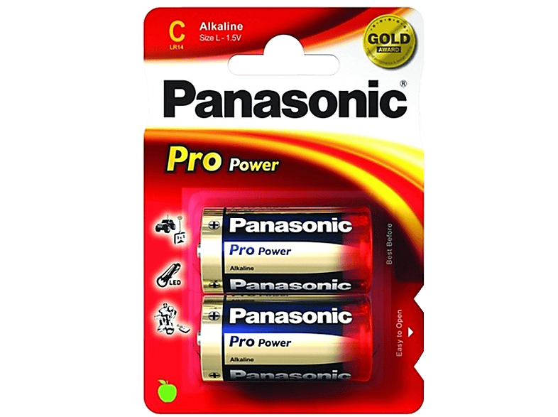 PANASONIC BATTERY LR14PPG alkaline batterijen 2 pack