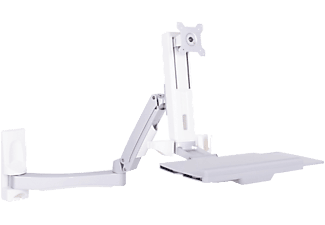 MULTIBRACKETS Workstation Arm Single Extended - Support mural (Blanc)