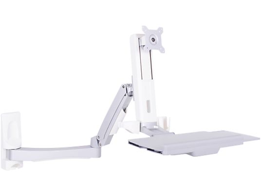 MULTIBRACKETS Workstation Arm Single Extended - Support mural (Blanc)