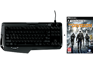 LOGITECH G410 Atlas Spectrum + The Division, PC, multilingue - Clavier Gaming, Câble, QWERTZ, Noir