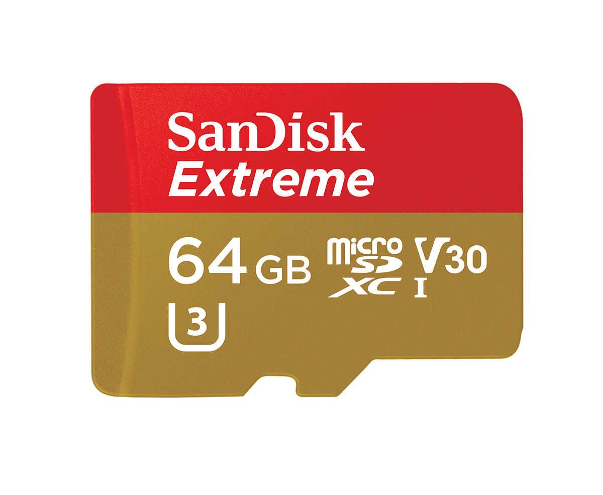 SANDISK Extreme®, Micro-SDXC Speicherkarte, 64 GB, 100 MB/s
