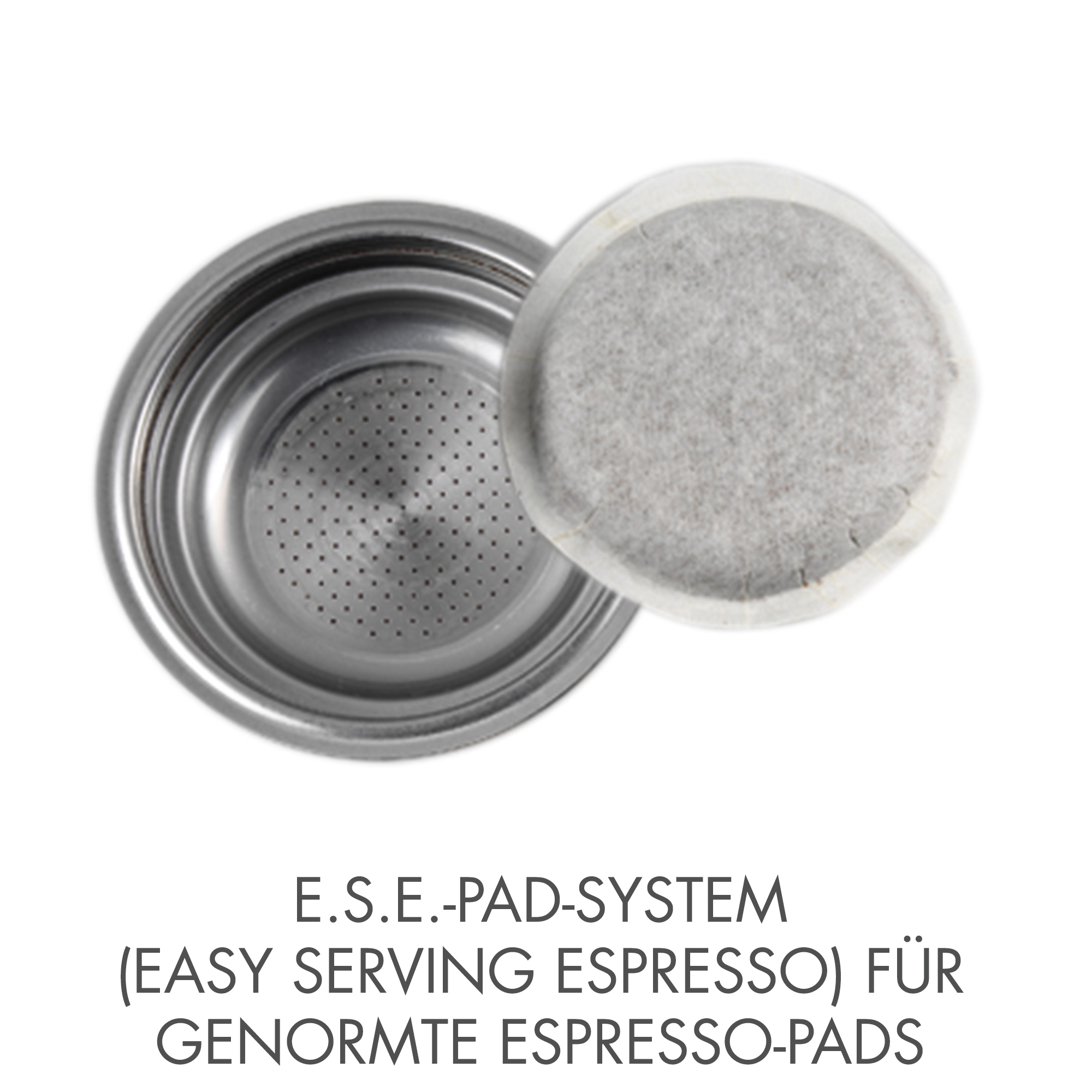 GASTROBACK 42606 Design Espresso Plus Espressomaschine Edelstahl/Silber
