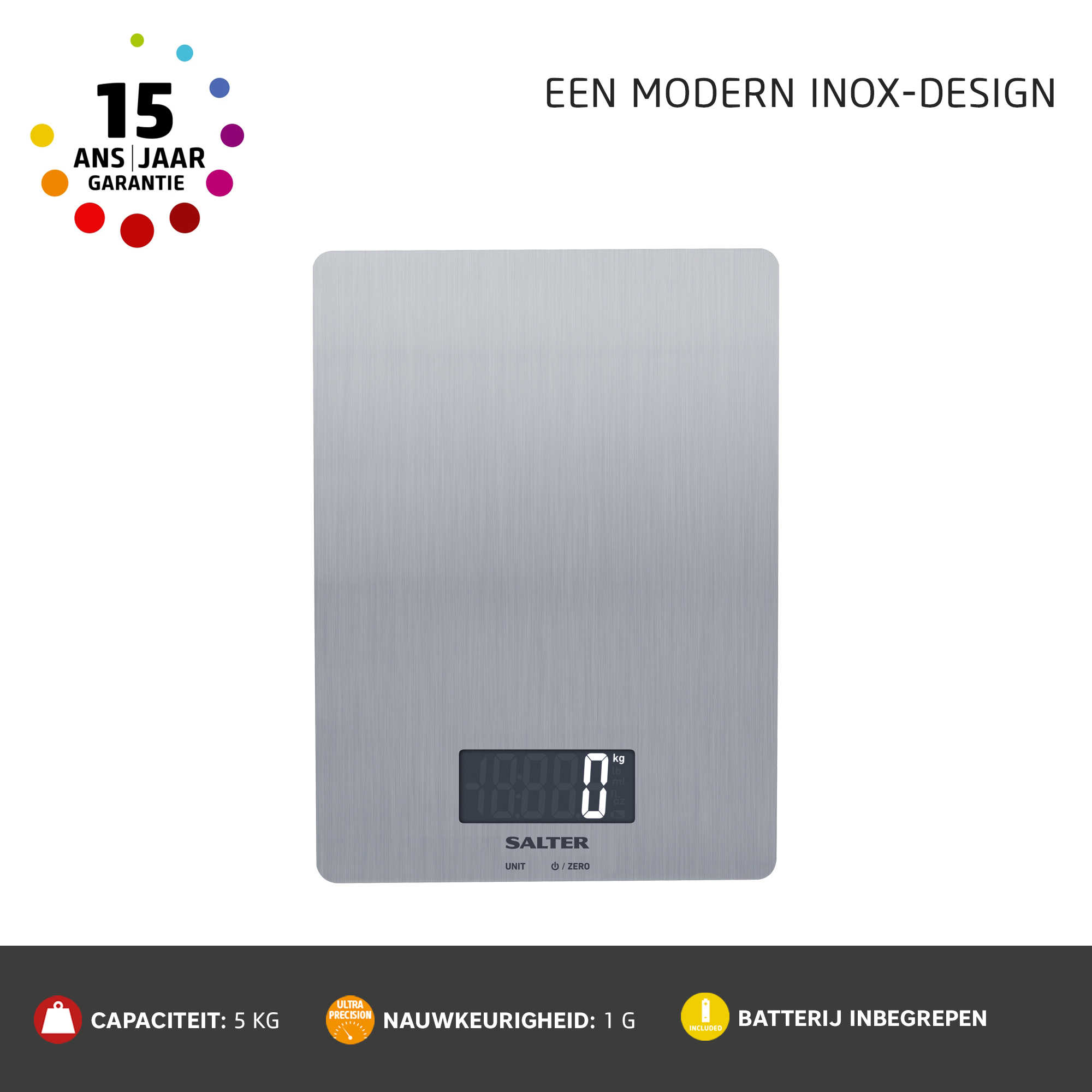 SALTER Balance de cuisine (SA 1103 SSDR)