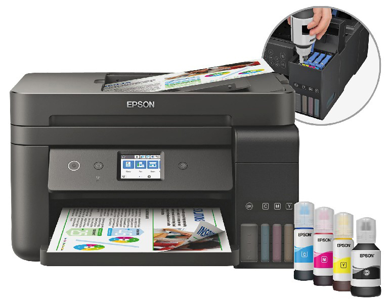 Impresora multifunción - Epson EcoTank ET-4750, Tinta inyección, WiFi, 15ppm