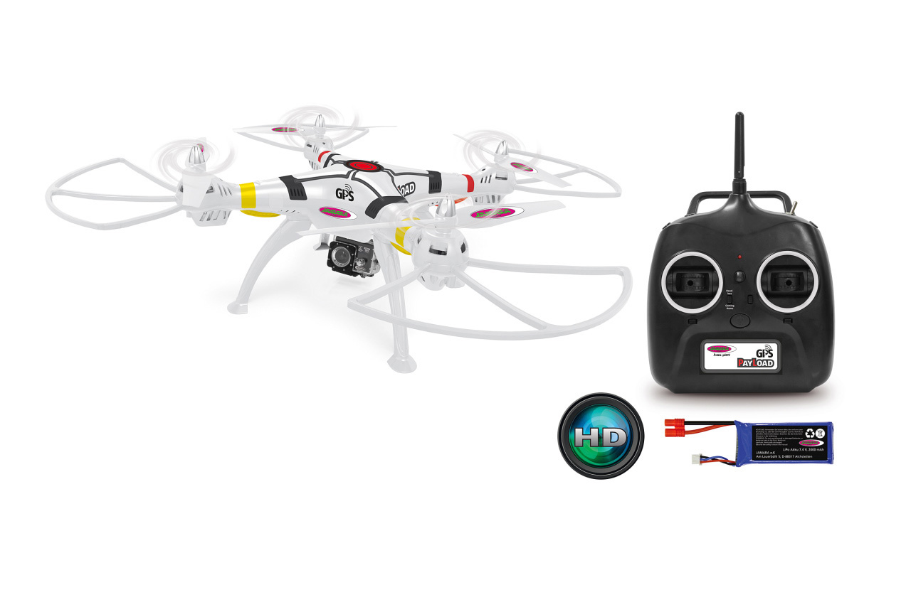 HD Payload GPS Full Wifi Weiß Quadrocopter, Drone Altitude ComingHome JAMARA